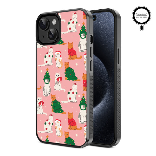 MyBat Design Lab Series MagSafe Case for Apple iPhone 17e / 16e / 14 / 13 - Meowy Christmas - MIP13CSLESMSM286-2.jpg
