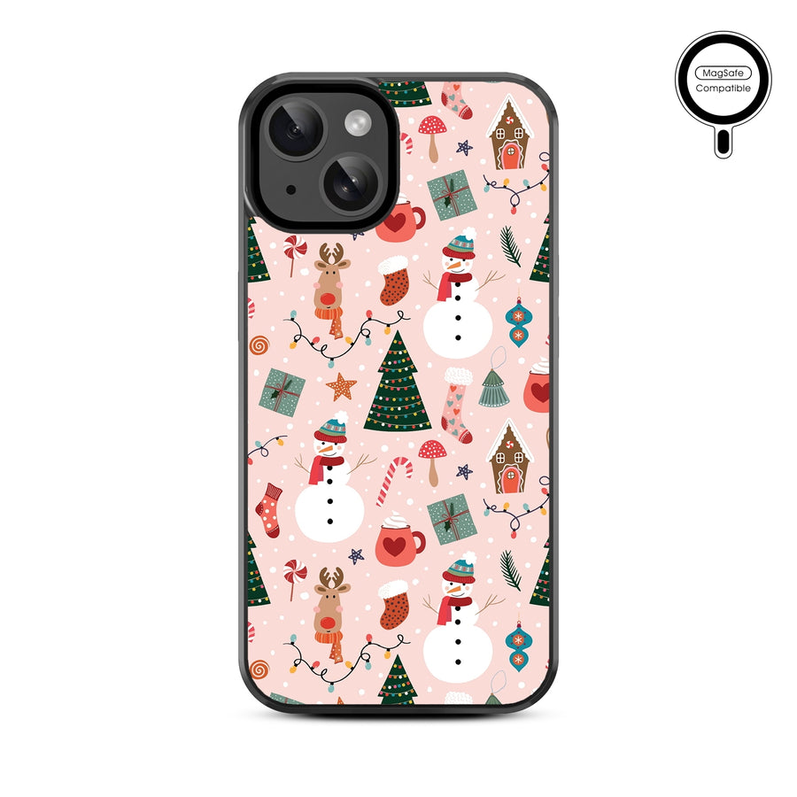 MyBat Design Lab Series MagSafe Case for Apple iPhone 17e / 16e / 14 / 13 - Holly Jolly Time - MIP13CSLESMSM288-3.jpg