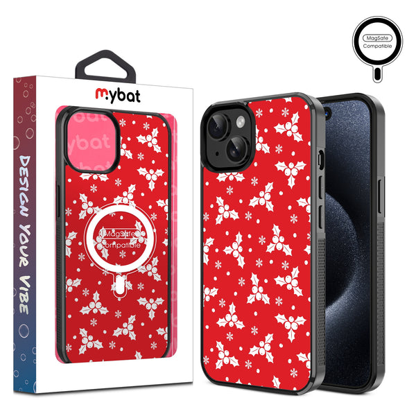 MyBat Design Lab Series MagSafe Case for Apple iPhone 17e / 16e / 14 / 13 - Merry Mistletoe - MIP13CSLESMSM290-1.jpg