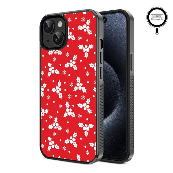 MyBat Design Lab Series MagSafe Case for Apple iPhone 17e / 16e / 14 / 13 - Merry Mistletoe - MIP13CSLESMSM290-2.jpg