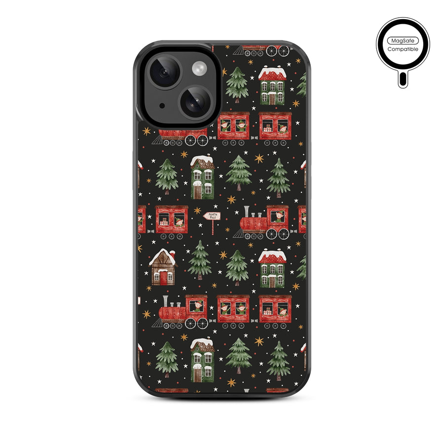 MyBat Design Lab Series MagSafe Case for Apple iPhone 17e / 16e / 14 / 13 - Train Around the Tree - MIP13CSLESMSM295-3.jpg