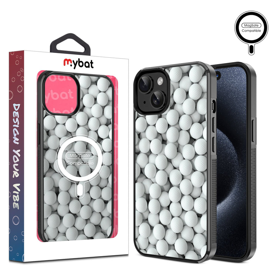 MyBat Design Lab Series MagSafe Case for Apple iPhone 17e / 16e / 14 / 13 - Golf Balls