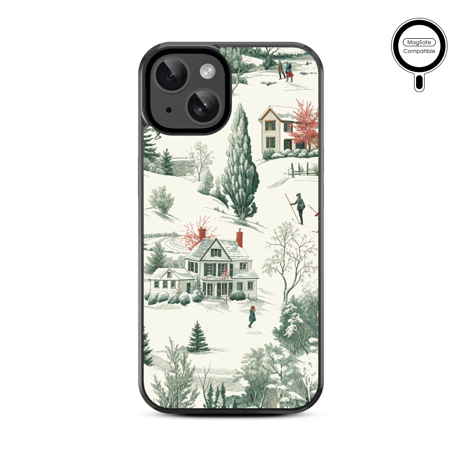 MyBat Design Lab Series MagSafe Case for Apple iPhone 17e / 16e / 14 / 13 - Ski Lodge
