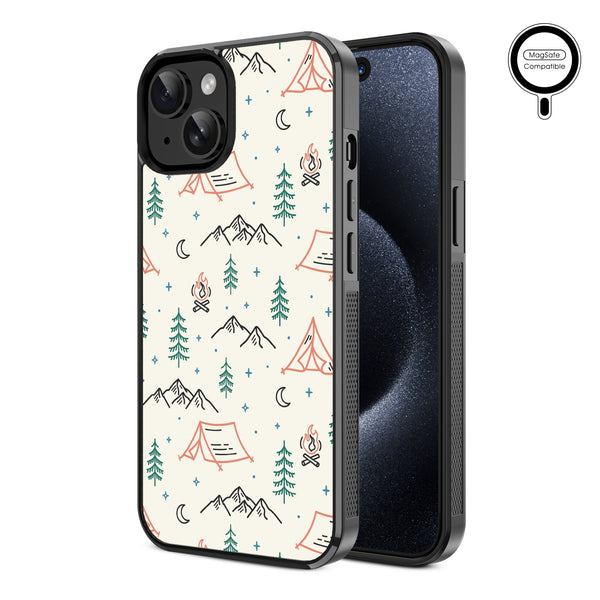 MyBat Design Lab Series MagSafe Case for Apple iPhone 17e / 16e / 14 / 13 - Fireside Camp - MIP13CSLESMSM328-2.jpg