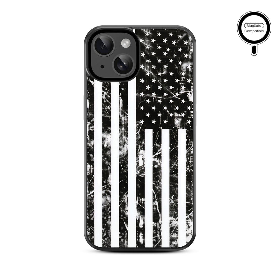 MyBat Design Lab Series MagSafe Case for Apple iPhone 17e / 16e / 14 / 13 - Distress US Flag