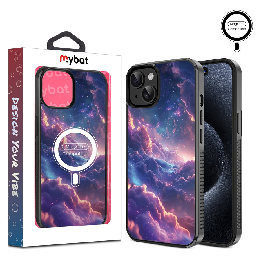 MyBat Design Lab Series MagSafe Case for Apple iPhone 17e / 16e / 14 / 13 - Galaxy Clouds