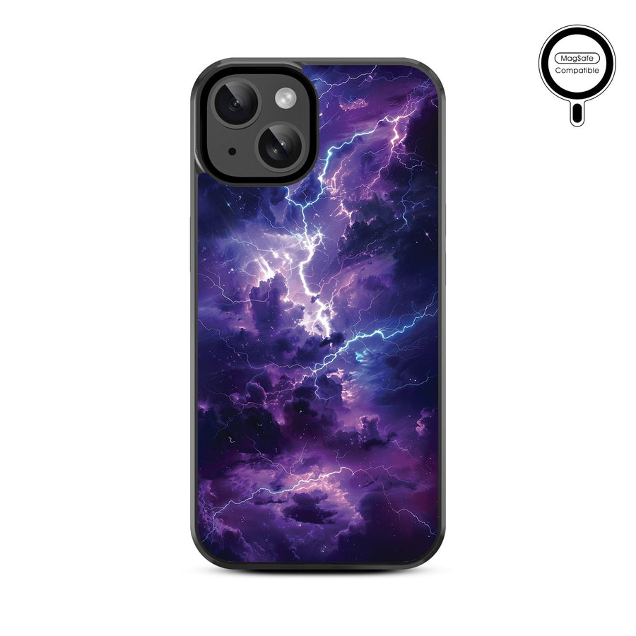 MyBat Design Lab Series MagSafe Case for Apple iPhone 17e / 16e / 14 / 13 - Lightning Storm
