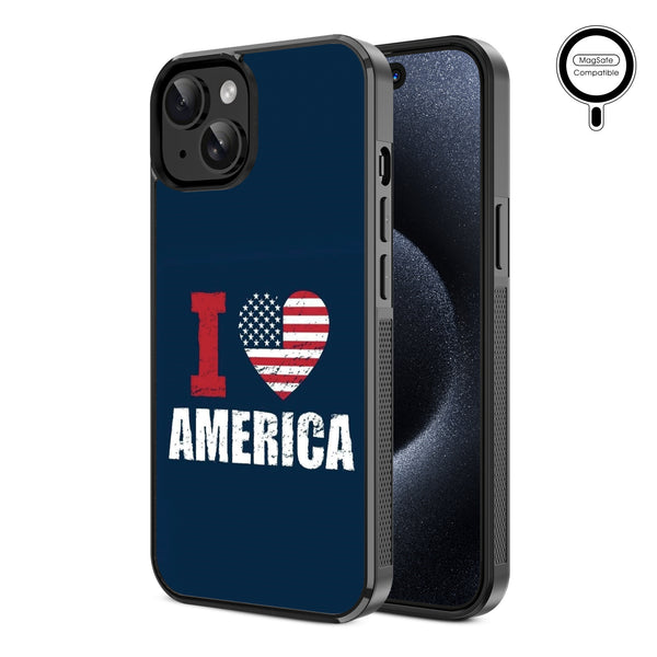 MyBat Design Lab Series MagSafe Case for Apple iPhone 17e / 16e / 14 / 13 - I Love America - MIP13CSLESMSM358-2.jpg