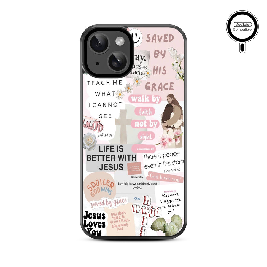 MyBat Design Lab Series MagSafe Case for Apple iPhone 17e / 16e / 14 / 13 - Jesus Loves You - MIP13CSLESMSM365-3.jpg