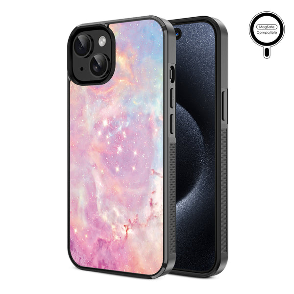 MyBat Design Lab Series MagSafe Case for Apple iPhone 17e / 16e / 14 / 13 - Pink Galaxies - MIP13CSLESMSM368-2.jpg