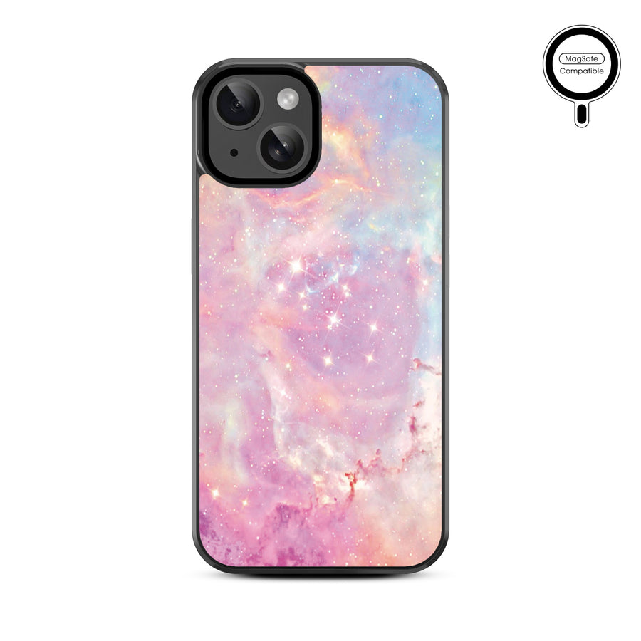 MyBat Design Lab Series MagSafe Case for Apple iPhone 17e / 16e / 14 / 13 - Pink Galaxies - MIP13CSLESMSM368-3.jpg