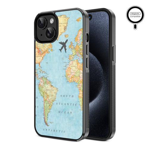 MyBat Design Lab Series MagSafe Case for Apple iPhone 17e / 16e / 14 / 13 - Map - MIP13CSLESMSM370-2.jpg
