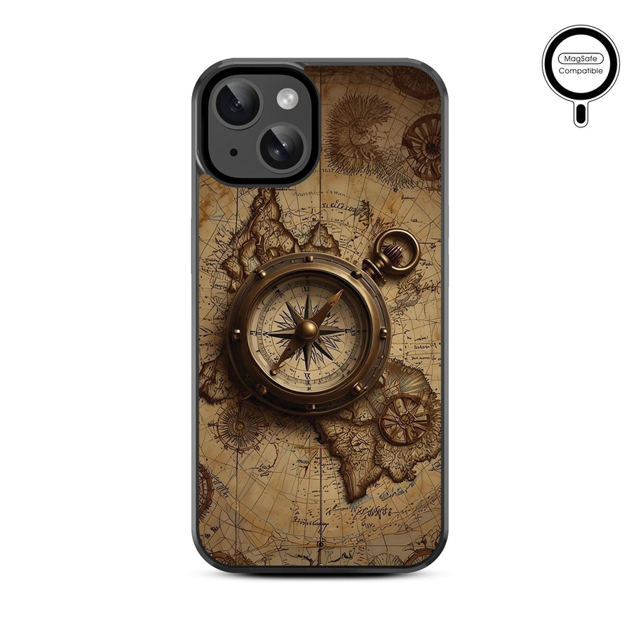 MyBat Design Lab Series MagSafe Case for Apple iPhone 17e / 16e / 14 / 13 - Compass - MIP13CSLESMSM378-3.jpg