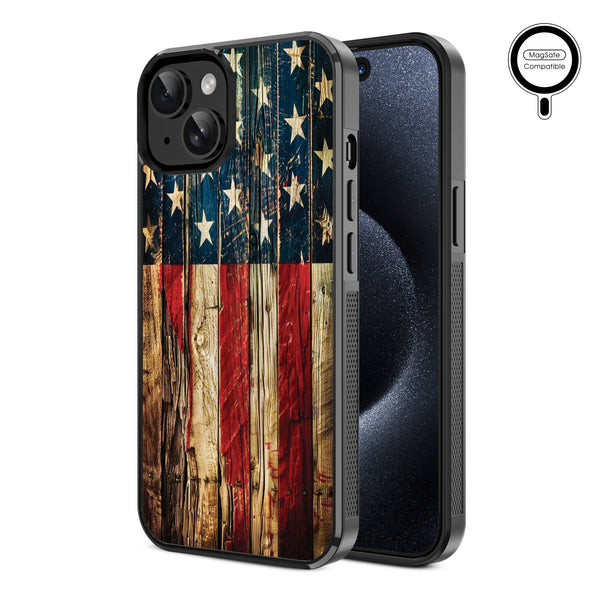 MyBat Design Lab Series MagSafe Case for Apple iPhone 17e / 16e / 14 / 13 - US Painted Flag - MIP13CSLESMSM381-2.jpg