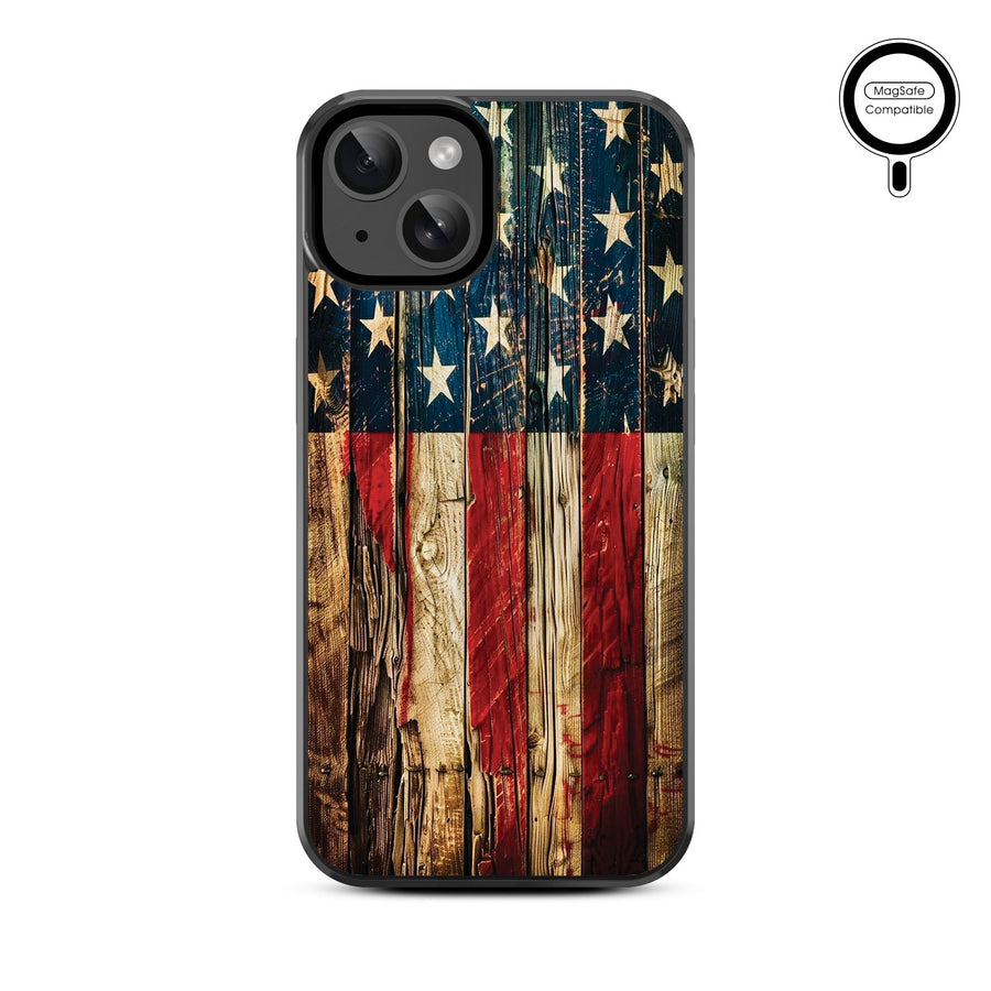 MyBat Design Lab Series MagSafe Case for Apple iPhone 17e / 16e / 14 / 13 - US Painted Flag