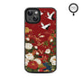 MyBat Design Lab Series MagSafe Case for Apple iPhone 17e / 16e / 14 / 13 - Crane and Koi Fish