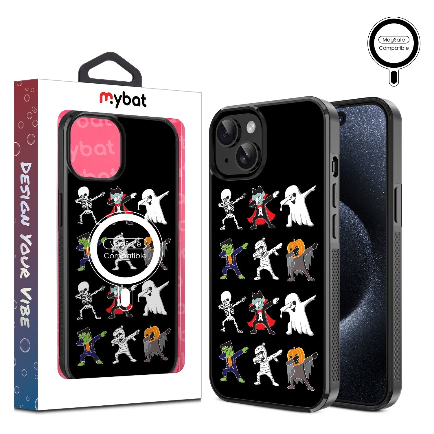 MyBat Design Lab Series MagSafe Case for Apple iPhone 17e / 16e / 14 / 13 - Monster Dab