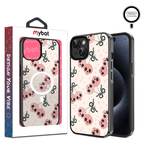 MyBat Design Lab Series MagSafe Case for Apple iPhone 17e / 16e / 14 / 13 - Cherry Skulls - MIP13CSLESMSM408-1.jpg