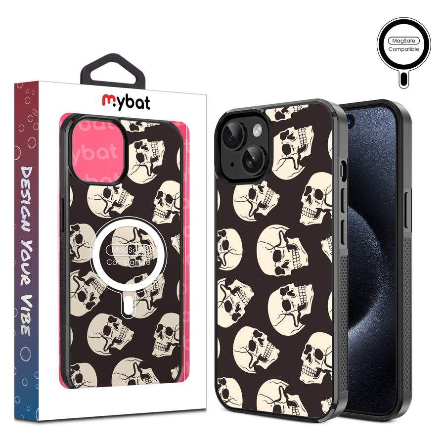 MyBat Design Lab Series MagSafe Case for Apple iPhone 17e / 16e / 14 / 13 - Bone Heads - MIP13CSLESMSM411-1.jpg