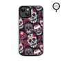 MyBat Design Lab Series MagSafe Case for Apple iPhone 17e / 16e / 14 / 13 - Sugar Rose Skulls - MIP13CSLESMSM418-3.jpg