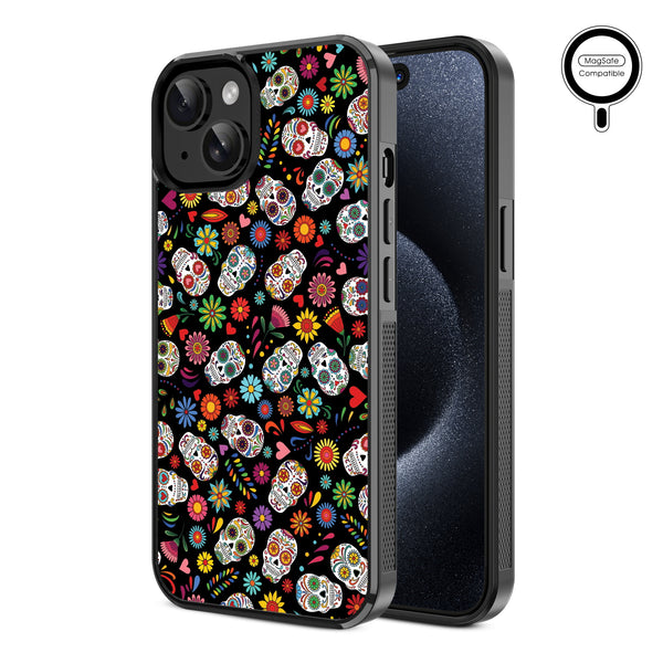 MyBat Design Lab Series MagSafe Case for Apple iPhone 17e / 16e / 14 / 13 - Fiesta Skulls - MIP13CSLESMSM421-2.jpg