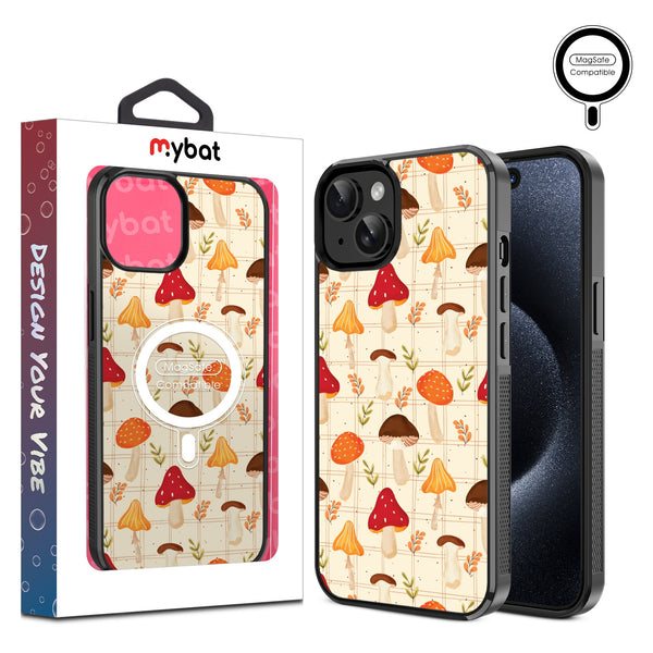 MyBat Design Lab Series MagSafe Case for Apple iPhone 17e / 16e / 14 / 13 - Mushroom Patch - MIP13CSLESMSM426-1.jpg