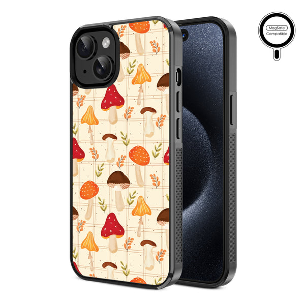 MyBat Design Lab Series MagSafe Case for Apple iPhone 17e / 16e / 14 / 13 - Mushroom Patch - MIP13CSLESMSM426-2.jpg
