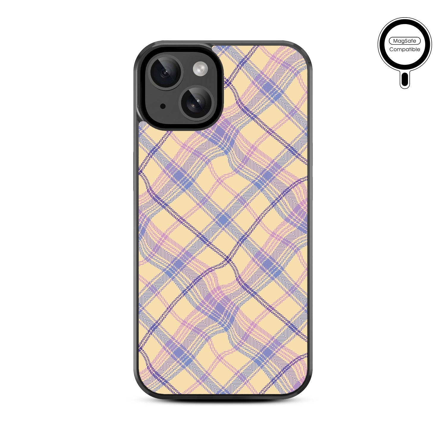 MyBat Design Lab Series MagSafe Case for Apple iPhone 17e / 16e / 14 / 13 - Wavy Plaid