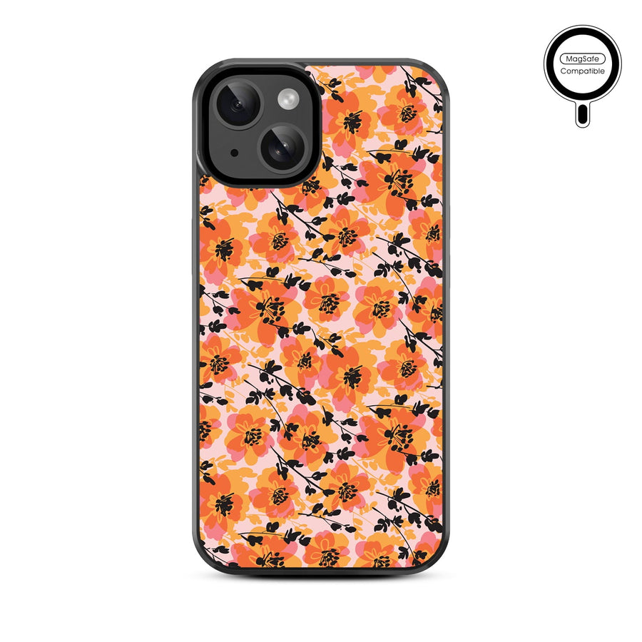 MyBat Design Lab Series MagSafe Case for Apple iPhone 17e / 16e / 14 / 13 - Marmalade Meadow
