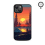 MyBat Design Lab Series MagSafe Case for Apple iPhone 17e / 16e / 14 / 13 - Sunset Camp