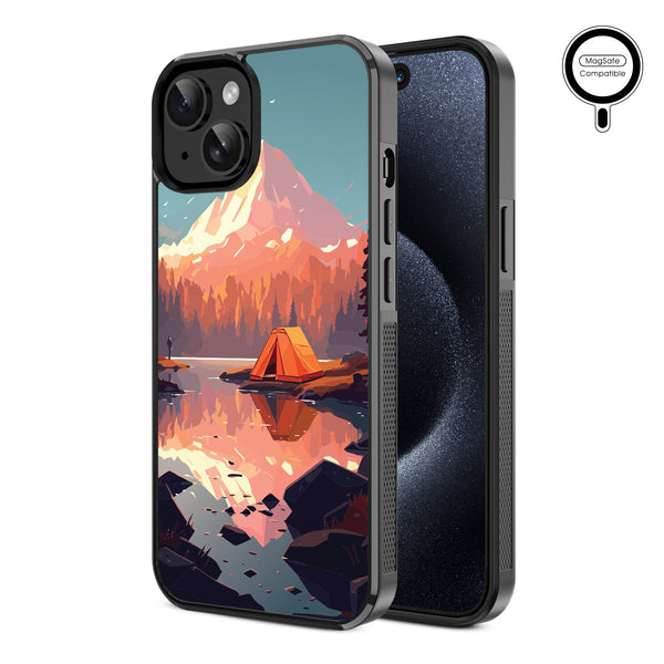MyBat Design Lab Series MagSafe Case for Apple iPhone 17e / 16e / 14 / 13 - Lakeside Sunrise - MIP13CSLESMSM451-2.jpg