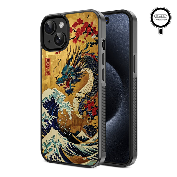 MyBat Design Lab Series MagSafe Case for Apple iPhone 17e / 16e / 14 / 13 - Rising Dragon - MIP13CSLESMSM455-2.jpg