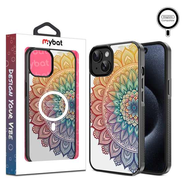 MyBat Design Lab Series MagSafe Case for Apple iPhone 17e / 16e / 14 / 13 - Rainbow Mandala - MIP13CSLESMSM457-1.jpg