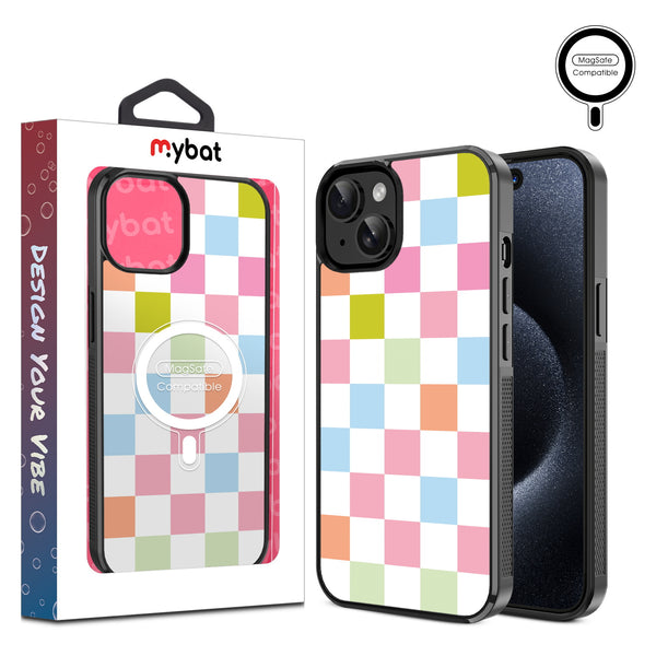 MyBat Design Lab Series MagSafe Case for Apple iPhone 17e / 16e / 14 / 13 - Pastel Check - MIP13CSLESMSM480-1.jpg