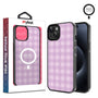 MyBat Design Lab Series MagSafe Case for Apple iPhone 17e / 16e / 14 / 13 - Purple Plaid