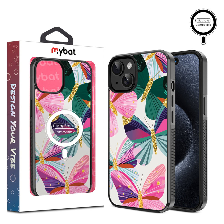 MyBat Design Lab Series MagSafe Case for Apple iPhone 17e / 16e / 14 / 13 - Bright Flutter