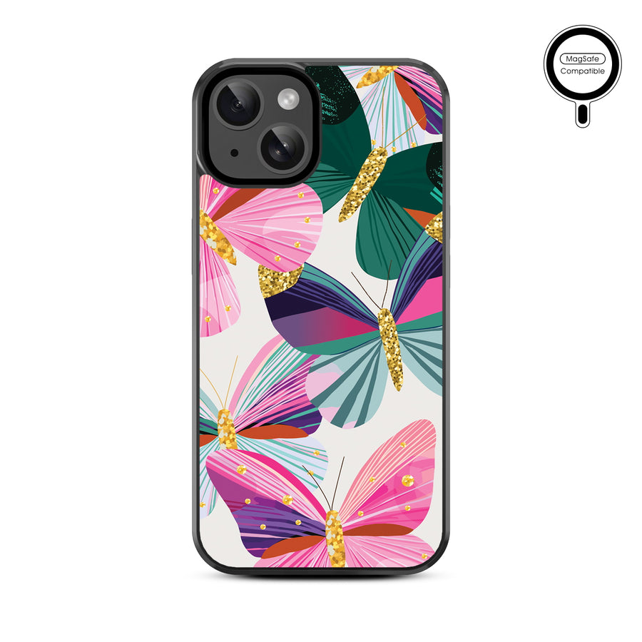 MyBat Design Lab Series MagSafe Case for Apple iPhone 17e / 16e / 14 / 13 - Bright Flutter - MIP13CSLESMSM489-3.jpg
