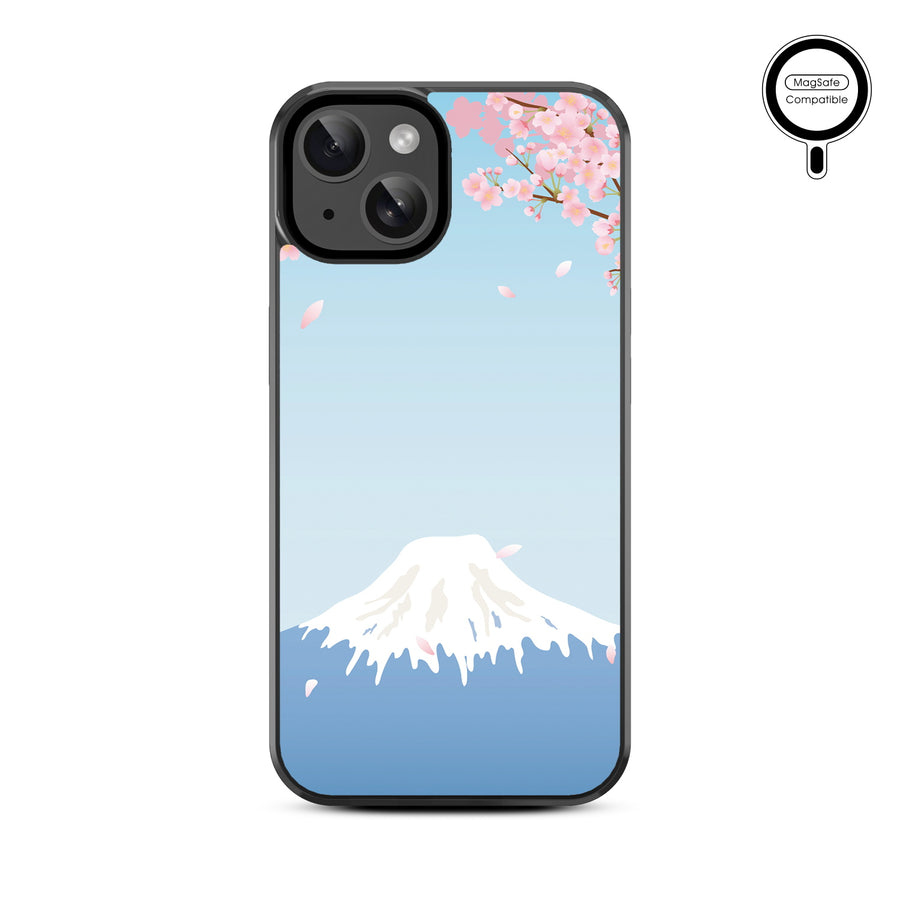 MyBat Design Lab Series MagSafe Case for Apple iPhone 17e / 16e / 14 / 13 - Fuji Blossoms - MIP13CSLESMSM492-3.jpg
