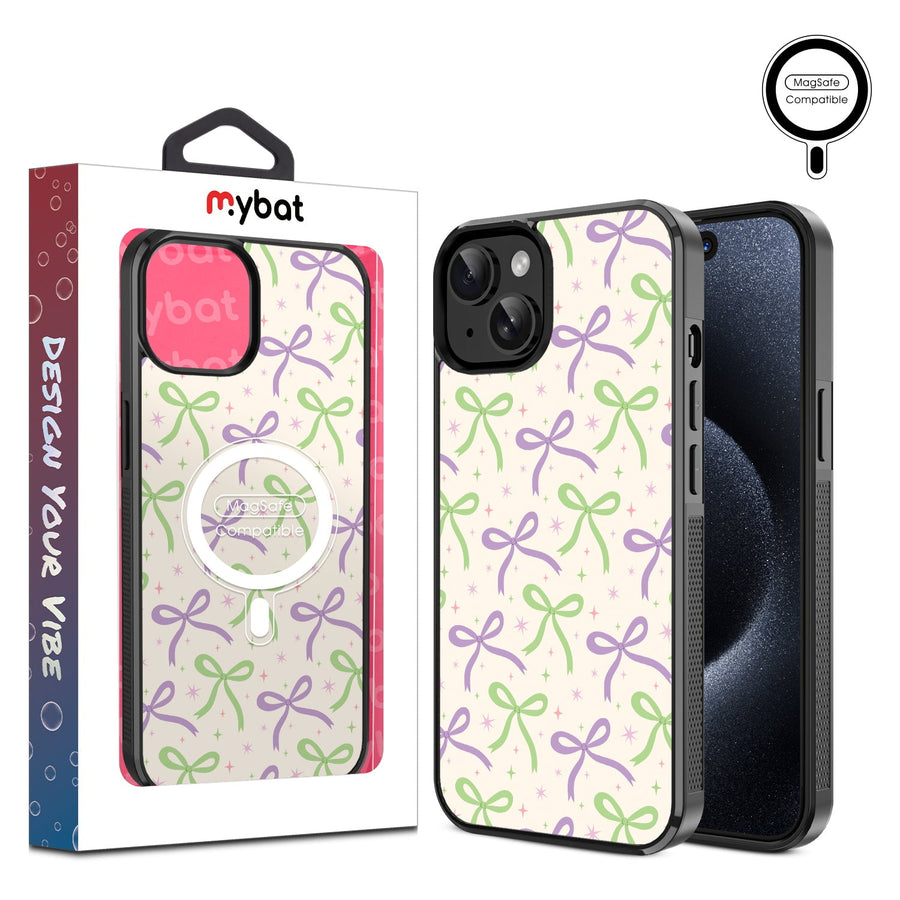 MyBat Design Lab Series MagSafe Case for Apple iPhone 17e / 16e / 14 / 13 - Blooming Bows