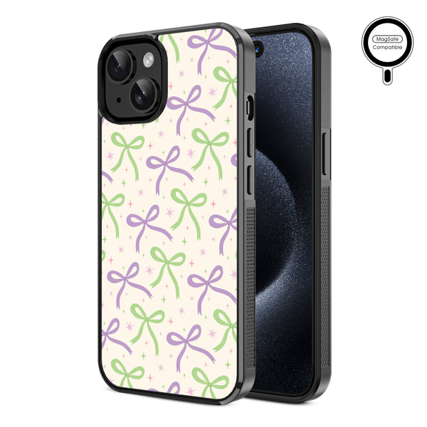 MyBat Design Lab Series MagSafe Case for Apple iPhone 17e / 16e / 14 / 13 - Blooming Bows - MIP13CSLESMSM493-2.jpg