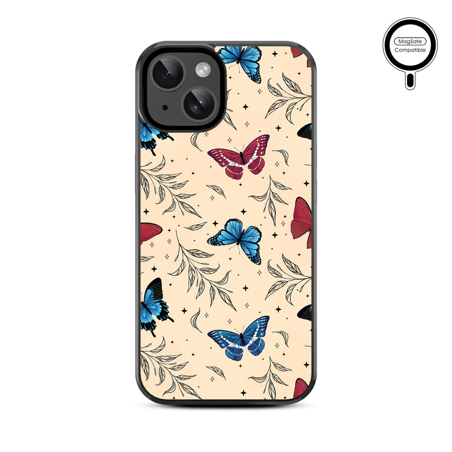 MyBat Design Lab Series MagSafe Case for Apple iPhone 17e / 16e / 14 / 13 – Free to Flutter - MIP13CSLESMSM527-2.JPG