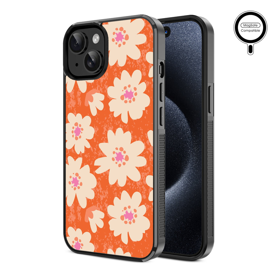 MyBat Design Lab Series MagSafe Case for Apple iPhone 17e / 16e / 14 / 13 – Sunset Hibiscus - MIP13CSLESMSM531-1.JPG