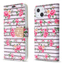MyBat MyJacket Wallet Diamond Series for Apple iPhone 13 mini - Pink Fresh Roses - MIP13MPCMJD105-6.jpg