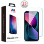 MyBat Tempered Glass Screen Protector (2.5D)(25-pack) for Apple iPhone 13 mini - Clear