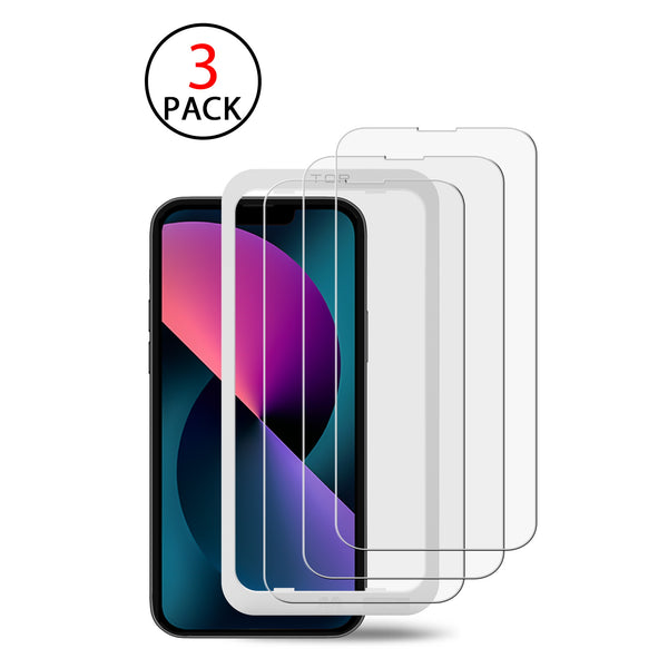 MyBat (3 Pack)Tempered Glass Screen Protector with Installation Frame for Apple iPhone 13 mini - Clear - MIP13MSC81TH-2.jpg