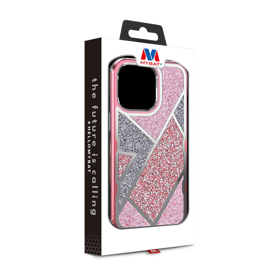 MyBat TUFF Kleer Hybrid Case for Apple iPhone 13 Pro - Electroplated Rose Gold / Transparent Clear Mini Crystals & Glitter - MIP13PCSE4TD223-8.jpg