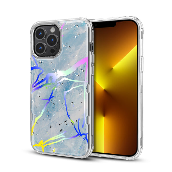 MyBat TUFF Kleer Hybrid Case for Apple iPhone 13 Pro - Blue Marbling / Electroplating Silver - MIP13PCSE4TM203-2.jpg