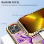 MyBat TUFF Kleer Hybrid Case for Apple iPhone 13 Pro - Electroplated Purple Marble / Electroplating Gold - MIP13PCSE4TM252-7.jpg