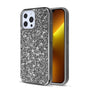 MyBat Encrusted Rhinestones Hybrid Case for Apple iPhone 13 Pro - Electroplated Gun Metal / Iron Gray - MIP13PCSFSSD101-2.jpg
