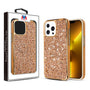 MyBat Encrusted Rhinestones Hybrid Case for Apple iPhone 13 Pro - Electroplated Rose Gold / Rose Gold